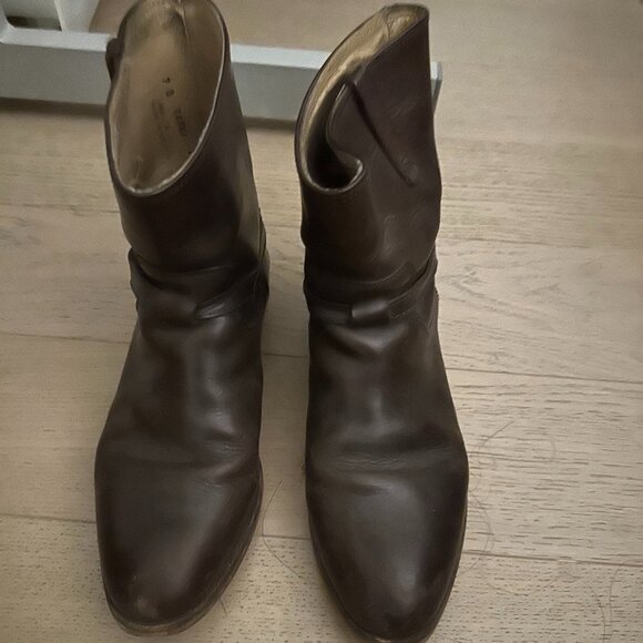 Frye Lindsay Plate Boots Short (Size 7, Brown) - Picture 2 of 2